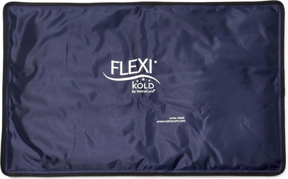 FlexiKold Gel Soft Flexible Ice Packs for Injuries - Reusable Freezer Cold Pack, Cold Compress & Cooling Gel Pad for Face, Shoulder, Hip, Leg, Arm, Ankle & Foot Injury - Medium - 7.5” x 11”