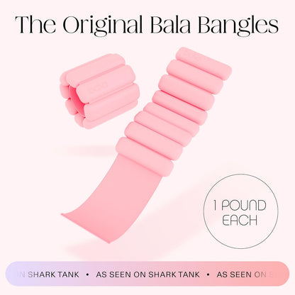 Bangles Wrist & Ankle Weights for Women & Men - Adjustable Weighted Bands - Soft Silicone Arm & Leg Weights for Pilates, Yoga, Walking, Barre, Home Workout & Strength Training Exercise