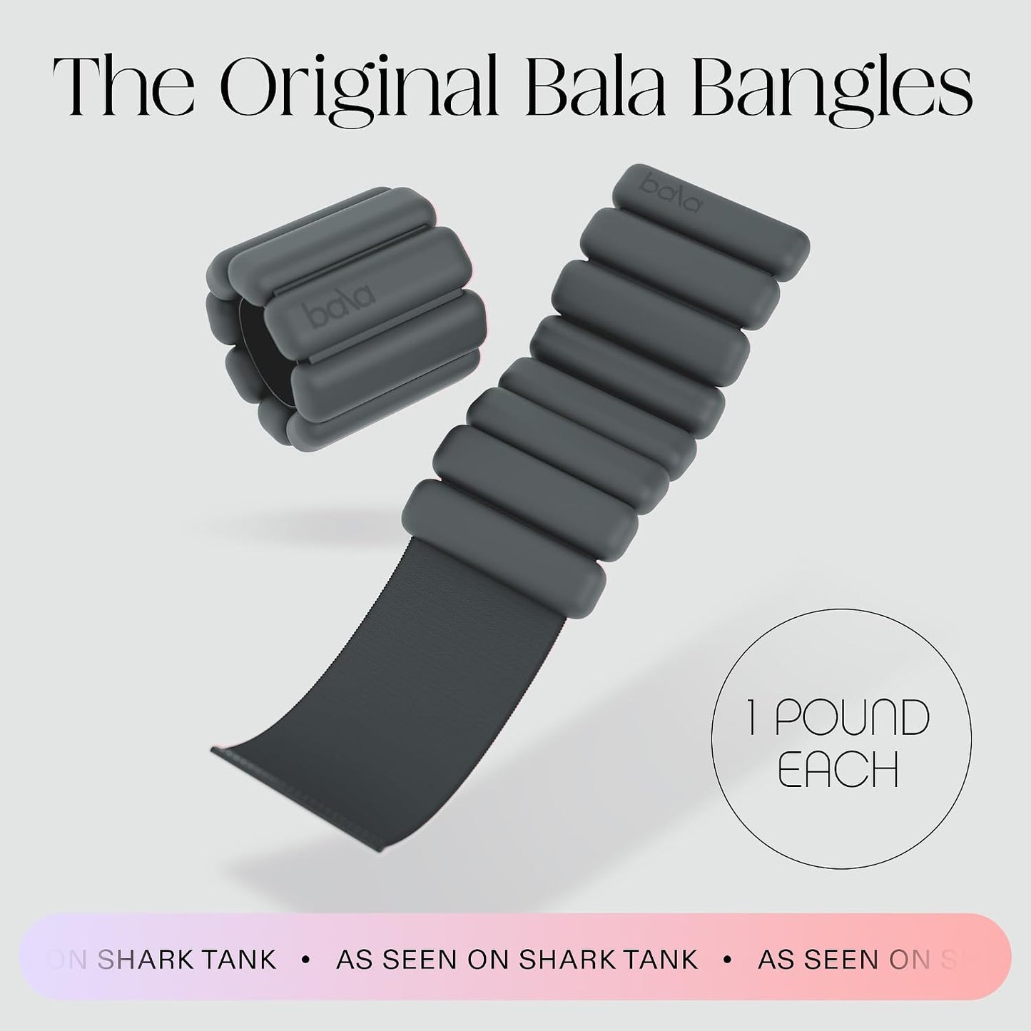 Bangles Wrist & Ankle Weights for Women & Men - Adjustable Weighted Bands - Soft Silicone Arm & Leg Weights for Pilates, Yoga, Walking, Barre, Home Workout & Strength Training Exercise