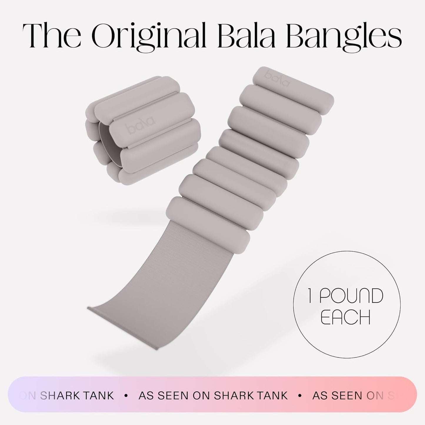 Bangles Wrist & Ankle Weights for Women & Men - Adjustable Weighted Bands - Soft Silicone Arm & Leg Weights for Pilates, Yoga, Walking, Barre, Home Workout & Strength Training Exercise