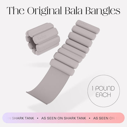 Bangles Wrist & Ankle Weights for Women & Men - Adjustable Weighted Bands - Soft Silicone Arm & Leg Weights for Pilates, Yoga, Walking, Barre, Home Workout & Strength Training Exercise