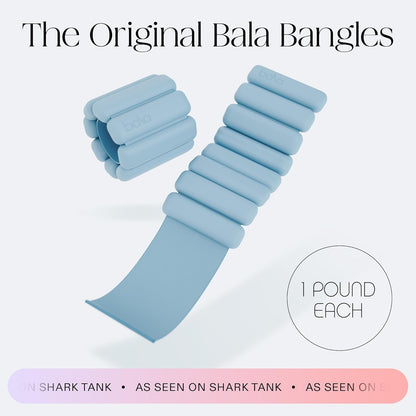 Bangles Wrist & Ankle Weights for Women & Men - Adjustable Weighted Bands - Soft Silicone Arm & Leg Weights for Pilates, Yoga, Walking, Barre, Home Workout & Strength Training Exercise
