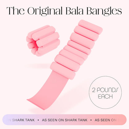 Bangles Wrist & Ankle Weights for Women & Men - Adjustable Weighted Bands - Soft Silicone Arm & Leg Weights for Pilates, Yoga, Walking, Barre, Home Workout & Strength Training Exercise