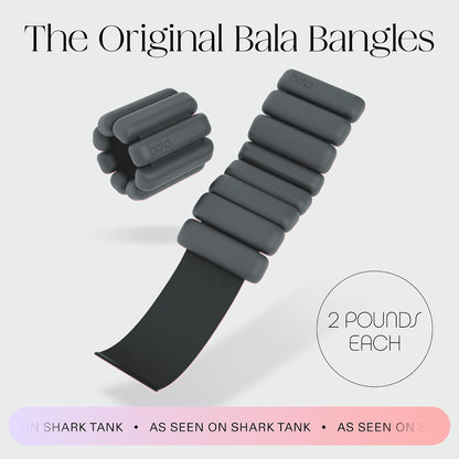 Bangles Wrist & Ankle Weights for Women & Men - Adjustable Weighted Bands - Soft Silicone Arm & Leg Weights for Pilates, Yoga, Walking, Barre, Home Workout & Strength Training Exercise
