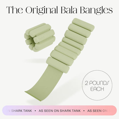 Bangles Wrist & Ankle Weights for Women & Men - Adjustable Weighted Bands - Soft Silicone Arm & Leg Weights for Pilates, Yoga, Walking, Barre, Home Workout & Strength Training Exercise