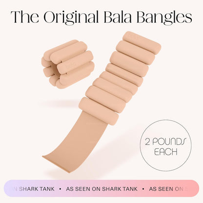 Bangles Wrist & Ankle Weights for Women & Men - Adjustable Weighted Bands - Soft Silicone Arm & Leg Weights for Pilates, Yoga, Walking, Barre, Home Workout & Strength Training Exercise