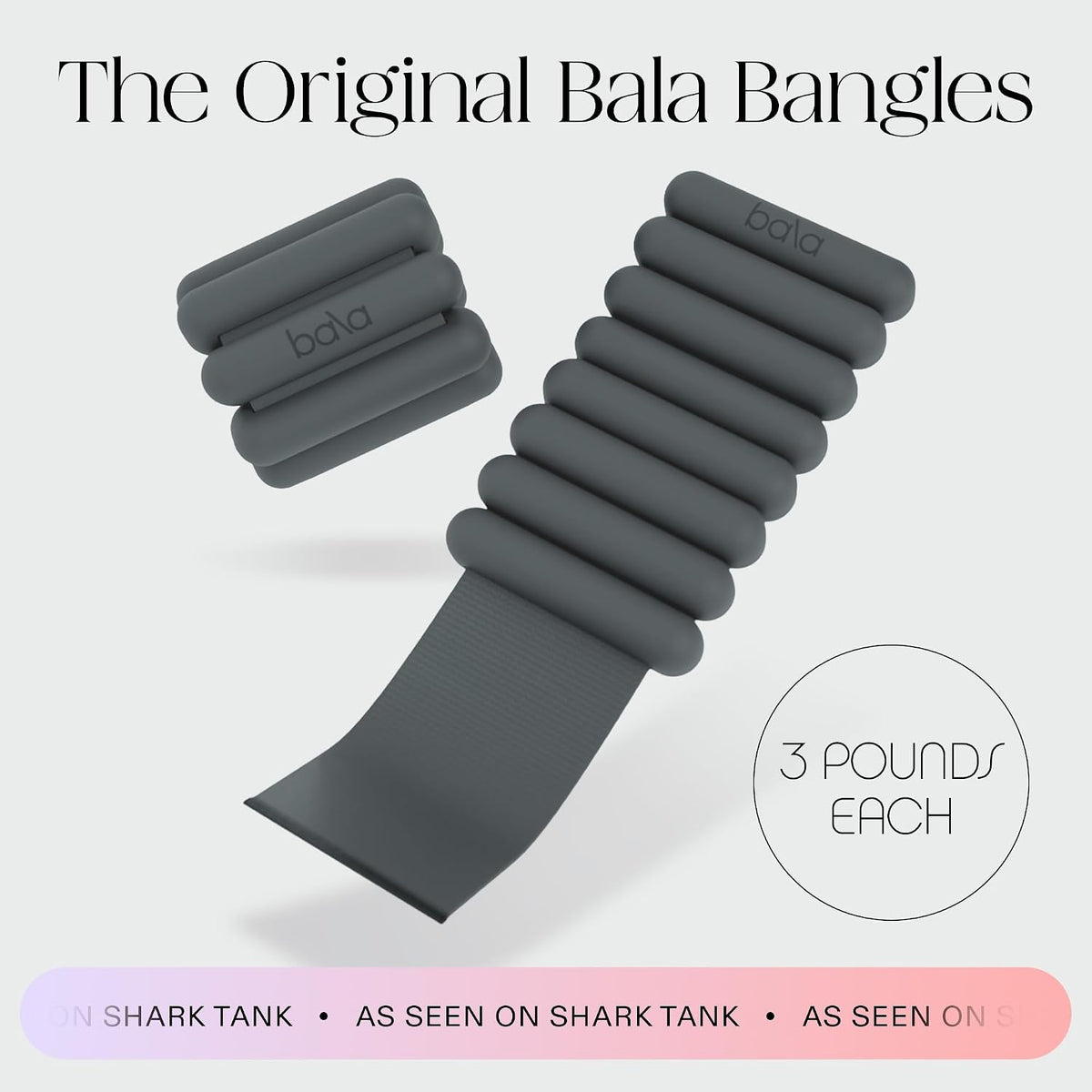 Bangles Wrist & Ankle Weights for Women & Men - Adjustable Weighted Bands - Soft Silicone Arm & Leg Weights for Pilates, Yoga, Walking, Barre, Home Workout & Strength Training Exercise