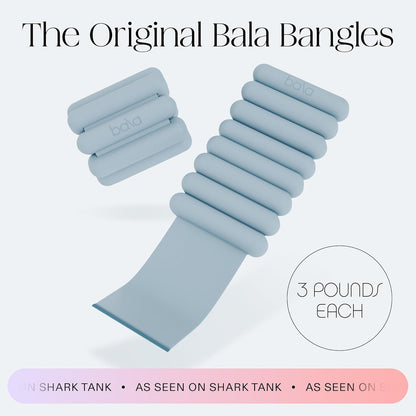 Bangles Wrist & Ankle Weights for Women & Men - Adjustable Weighted Bands - Soft Silicone Arm & Leg Weights for Pilates, Yoga, Walking, Barre, Home Workout & Strength Training Exercise