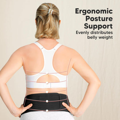 Pregnancy Belly Bands for Pregnant Women,1pk (Classic Ivory, M/L) | Soft, Breathable, Maternity Belly Support Band, Easy Adjustable Maternity Belt for Back, Pelvic Support, Comfortable