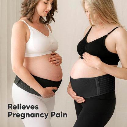 Pregnancy Belly Bands for Pregnant Women,1pk (Classic Ivory, M/L) | Soft, Breathable, Maternity Belly Support Band, Easy Adjustable Maternity Belt for Back, Pelvic Support, Comfortable