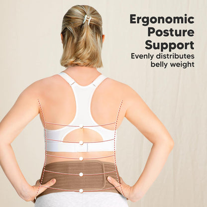 Pregnancy Belly Bands for Pregnant Women,1pk (Classic Ivory, M/L) | Soft, Breathable, Maternity Belly Support Band, Easy Adjustable Maternity Belt for Back, Pelvic Support, Comfortable