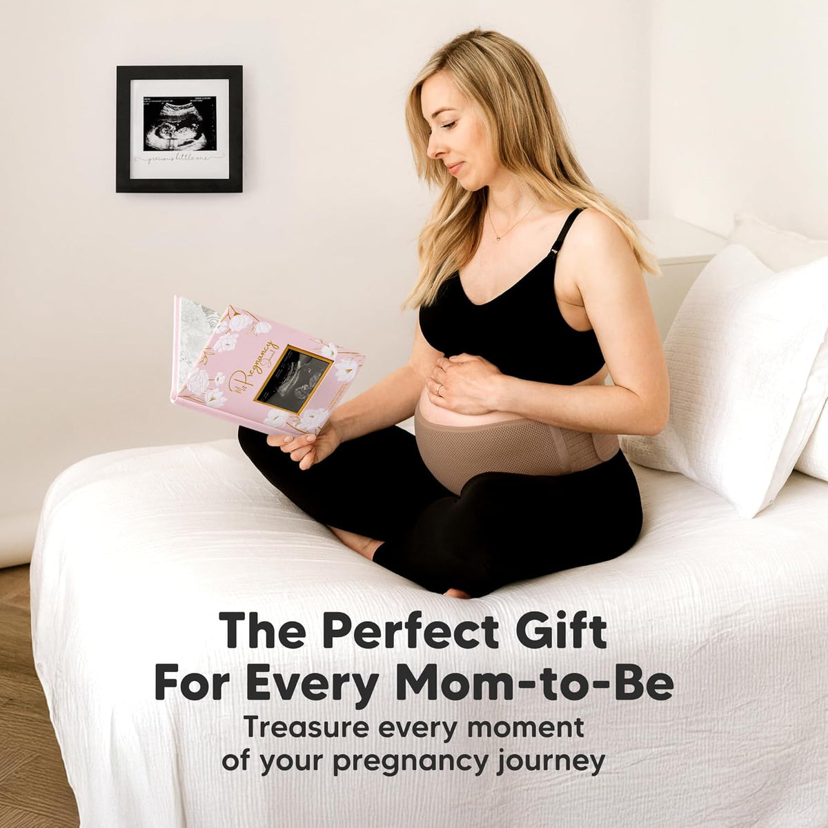Pregnancy Belly Bands for Pregnant Women,1pk (Classic Ivory, M/L) | Soft, Breathable, Maternity Belly Support Band, Easy Adjustable Maternity Belt for Back, Pelvic Support, Comfortable