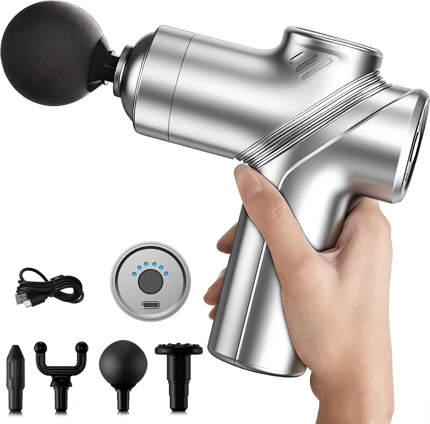 Massage Gun Deep Tissue Mini Muscle Massager for Pain Relief, Blue