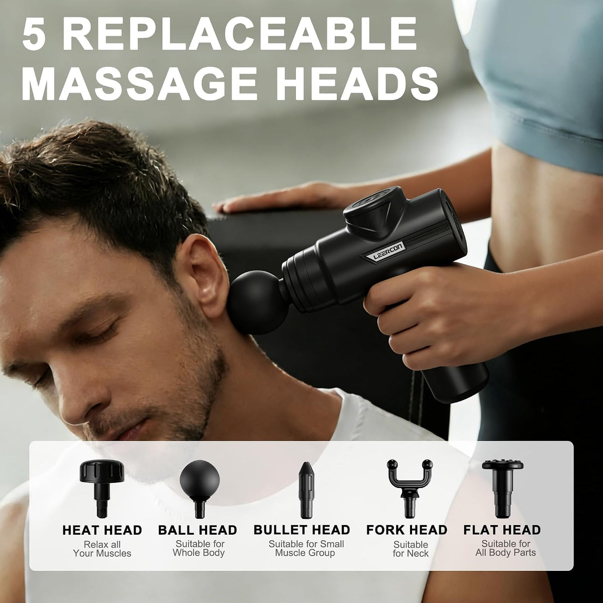 Massage Gun Deep Tissue Mini Muscle Massager for Pain Relief, Blue