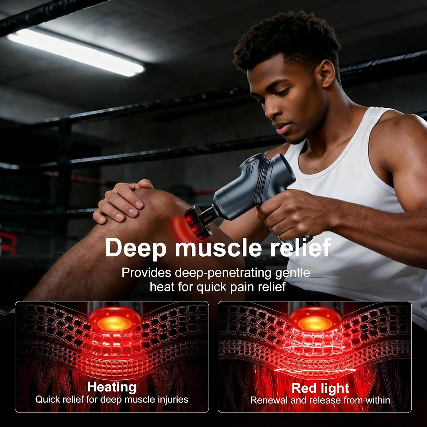Massage Gun Deep Tissue Mini Muscle Massager for Pain Relief, Blue