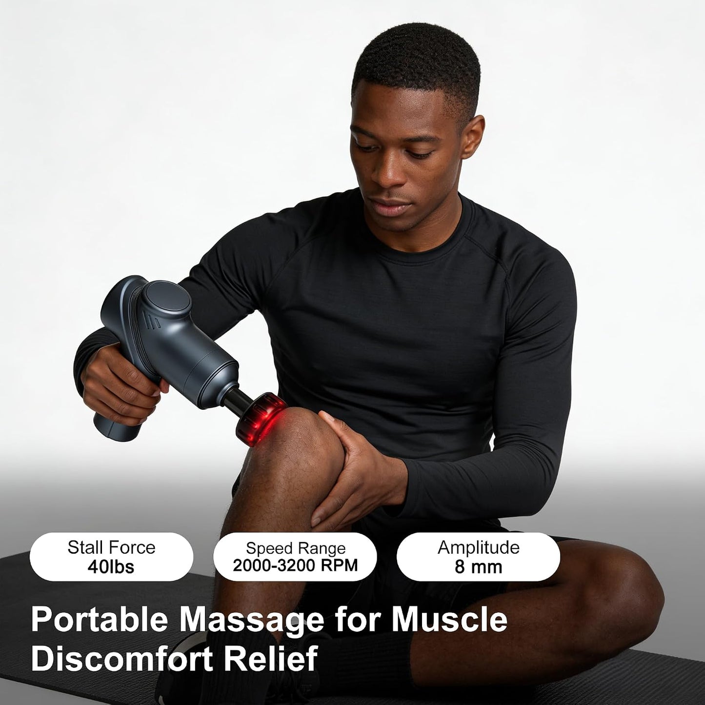 Massage Gun Deep Tissue Mini Muscle Massager for Pain Relief, Blue