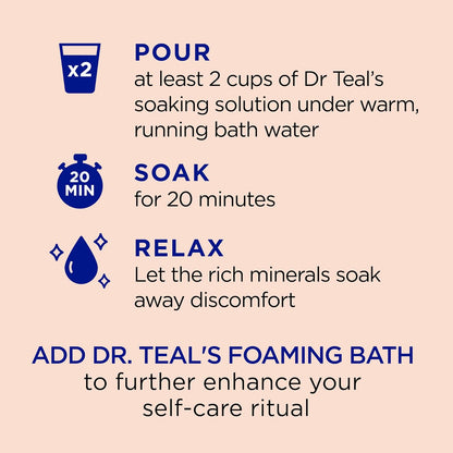 Epsom Salt Magnesium Soak, Stress Relief with Essential Oils, 3 lbs