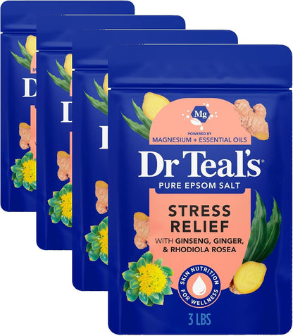 Epsom Salt Magnesium Soak, Stress Relief with Essential Oils, 3 lbs