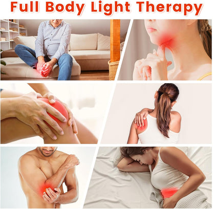 Red Light Therapy Belt for Body, Near Infrared Light Therapy for Face Neck 15W Wearable Red Light Neck Wrap with Timer Belt for Chin Hand Wrist Knee Unisex Gift