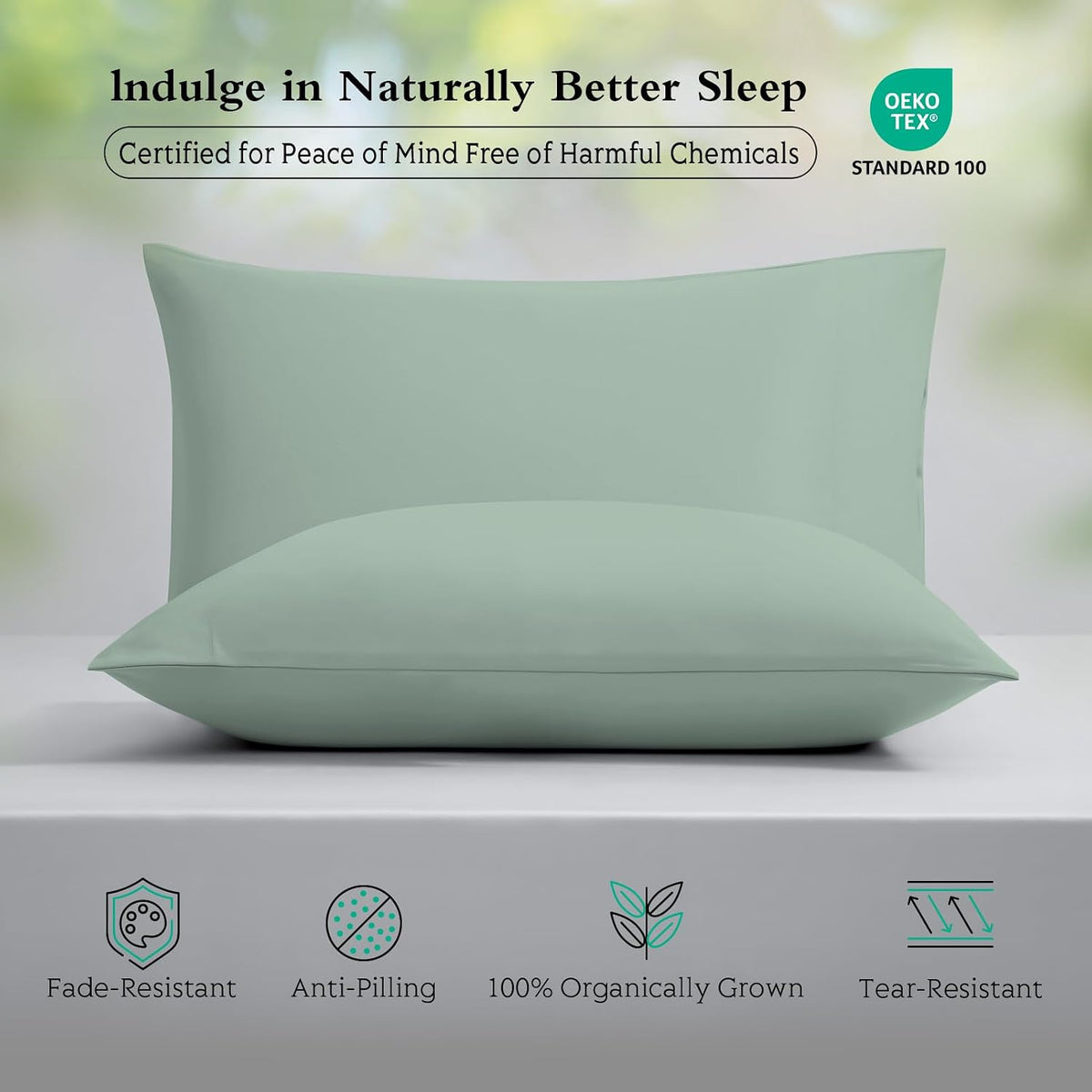 Cooling Pillowcases Queen Size Set of 2, Viscose Derived from Bamboo for Hot Sleepers, Soft & Silky Pillow Covers with Envelope Closure (Light Pink, 2 Pack, 20x30 inches)