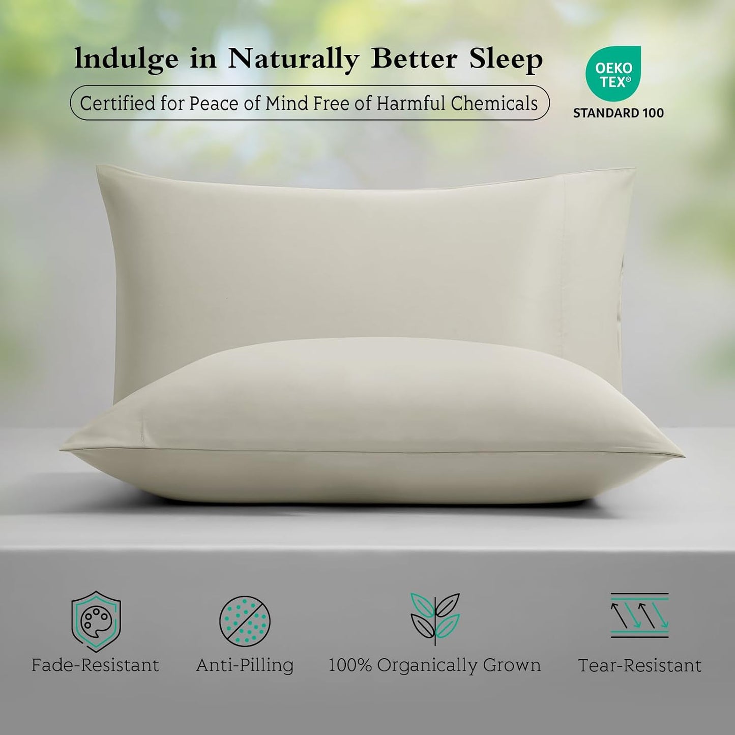 Cooling Pillowcases Queen Size Set of 2, Viscose Derived from Bamboo for Hot Sleepers, Soft & Silky Pillow Covers with Envelope Closure (Light Pink, 2 Pack, 20x30 inches)