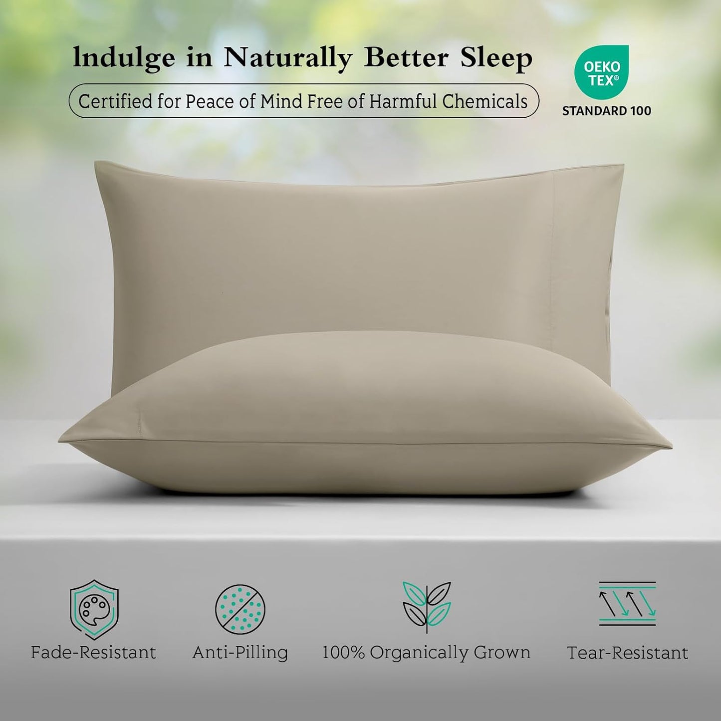Cooling Pillowcases Queen Size Set of 2, Viscose Derived from Bamboo for Hot Sleepers, Soft & Silky Pillow Covers with Envelope Closure (Light Pink, 2 Pack, 20x30 inches)