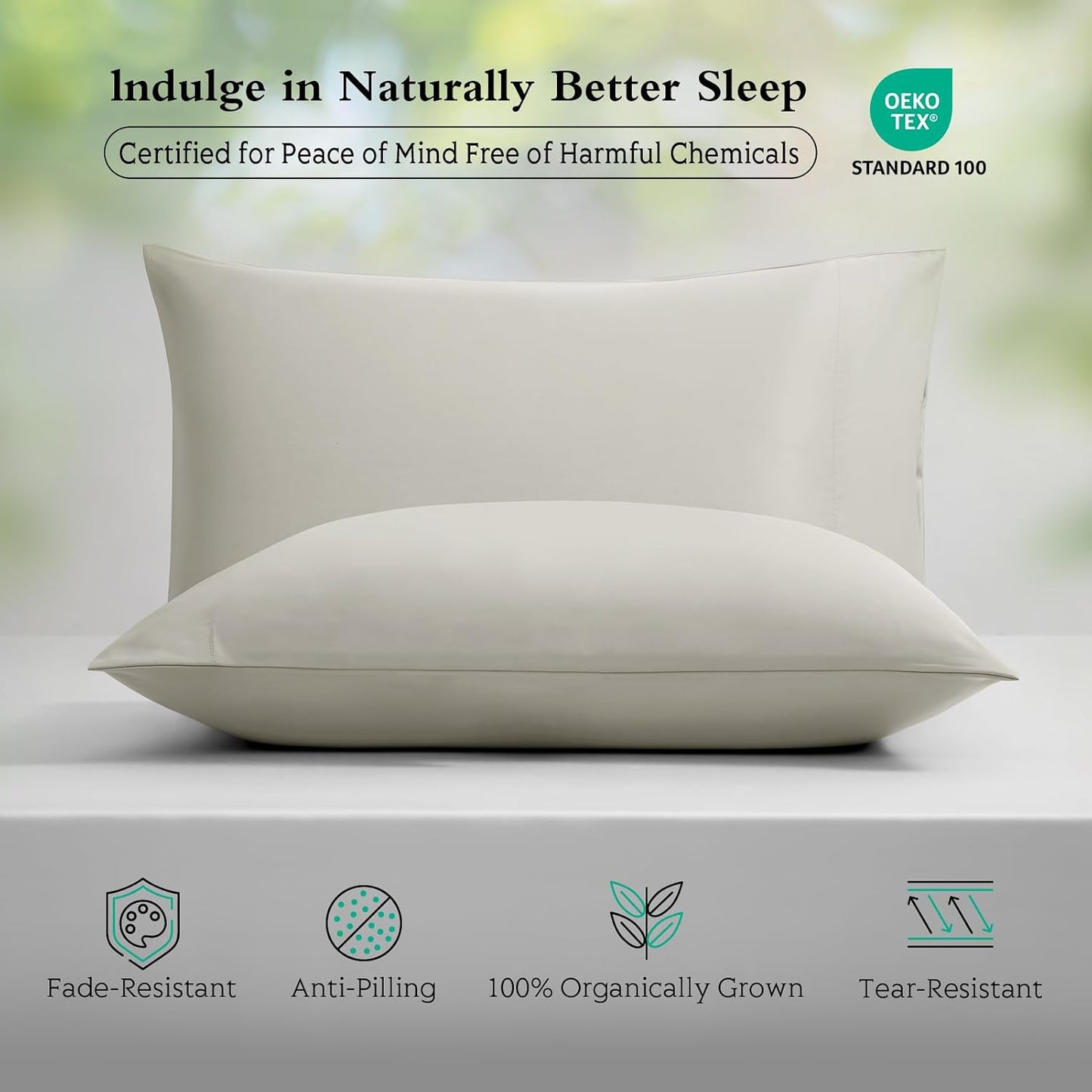 Cooling Pillowcases Queen Size Set of 2, Viscose Derived from Bamboo for Hot Sleepers, Soft & Silky Pillow Covers with Envelope Closure (Light Pink, 2 Pack, 20x30 inches)