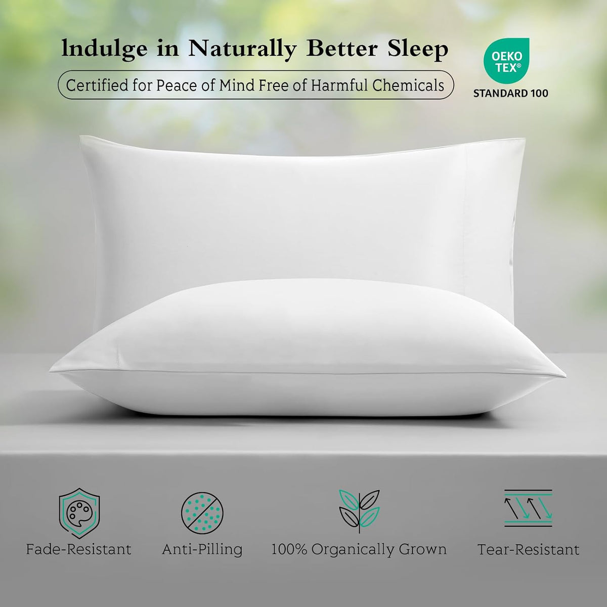 Cooling Pillowcases Queen Size Set of 2, Viscose Derived from Bamboo for Hot Sleepers, Soft & Silky Pillow Covers with Envelope Closure (Light Pink, 2 Pack, 20x30 inches)