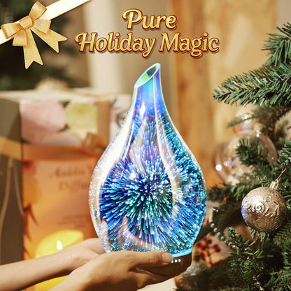 Essential Oil Diffuser 280ml Handmade Glass Diffuser 7H Runtime