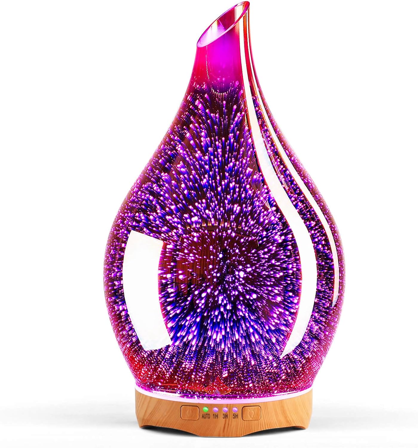 Essential Oil Diffuser 280ml Handmade Glass Diffuser 7H Runtime