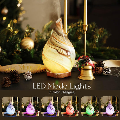 Essential Oil Diffuser 280ml Handmade Glass Diffuser 7H Runtime