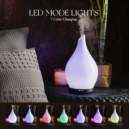 Essential Oil Diffuser 280ml Handmade Glass Diffuser 7H Runtime