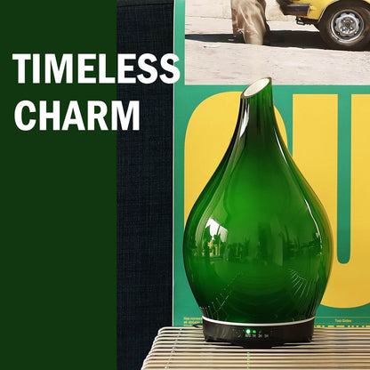 Essential Oil Diffuser 280ml Handmade Glass Diffuser 7H Runtime
