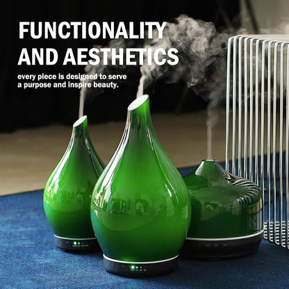 Essential Oil Diffuser 280ml Handmade Glass Diffuser 7H Runtime
