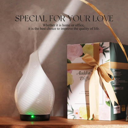 Essential Oil Diffuser 280ml Handmade Glass Diffuser 7H Runtime