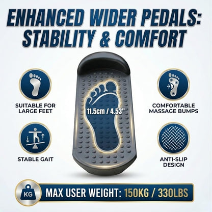 Compact Stepper Machine for Indoor Cardio & Leg Workout | Small Portable Step Exercise Equipment for At-Home Fitness | Quiet & Stable Fitness Stepper | Mini Stair Stepper for Home
