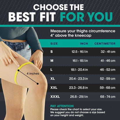 Compression Knee Brace for Women & Men - 2 Pack Knee Brace for Women Running Knee Pain, Knee Support Compression Sleeve, Workout Sports Knee Braces for Meniscus Tear ACL & Arthritis Pain Relief