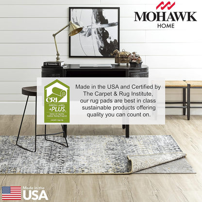 Non Slip Rug Pad 3' x 5'- 1/4" Thick Felt + Latex Rubber Gripper - Dual Surface Cushion for Hardwood, Carpet, Tile Floors, Made in USA - Colors B