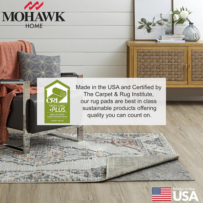Non Slip Rug Pad 3' x 5'- 1/4" Thick Felt + Latex Rubber Gripper - Dual Surface Cushion for Hardwood, Carpet, Tile Floors, Made in USA - Colors B