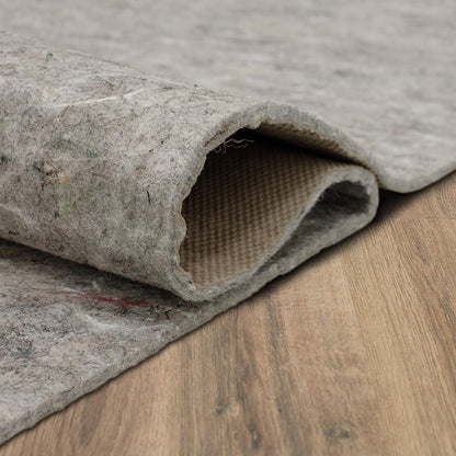 Non Slip Rug Pad 3' x 5'- 1/4" Thick Felt + Latex Rubber Gripper - Dual Surface Cushion for Hardwood, Carpet, Tile Floors, Made in USA - Colors B