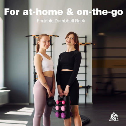 Set of 2 Neoprene Coated Dumbbell Hand Weights, Anti-Slip and Anti-Roll Hex Dumbbells in Pair for Strength Training, Resistance Training