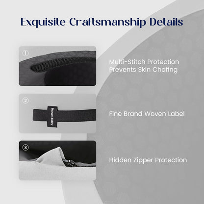 ® Memory Foam Travel Neck Pillow for Airplanes, Charcoal Gray