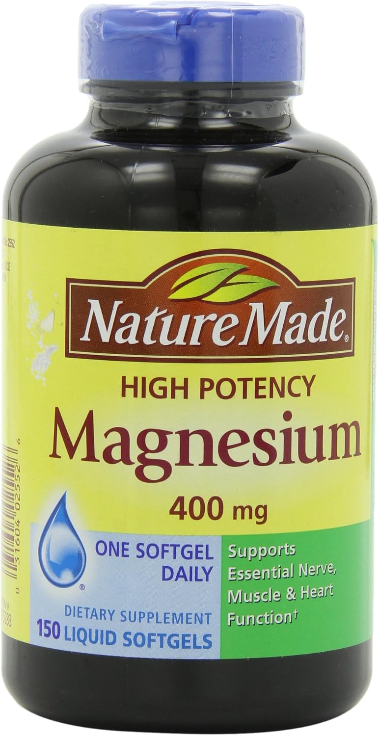 Nature Made Magnesium Oxide Extra Strength 400 mg, 110 Softgels