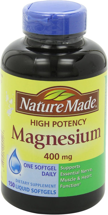 Nature Made Magnesium Oxide Extra Strength 400 mg, 110 Softgels