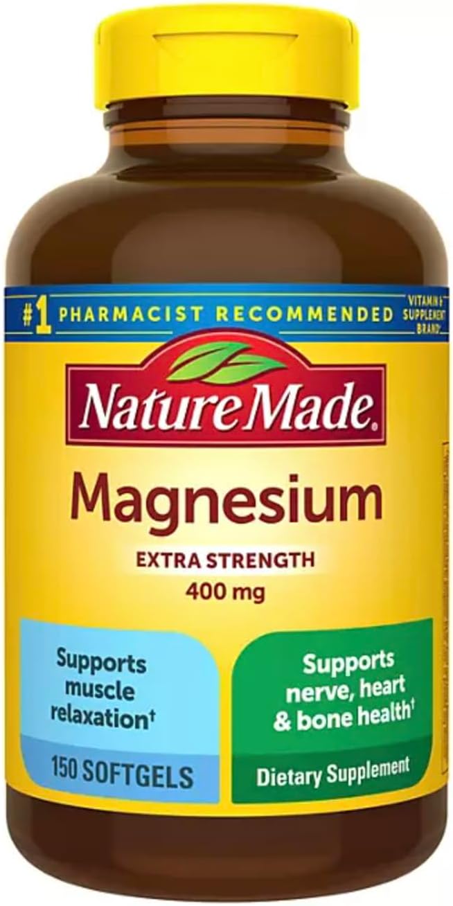 Nature Made Magnesium Oxide Extra Strength 400 mg, 110 Softgels