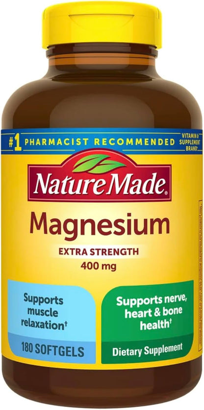 Nature Made Magnesium Oxide Extra Strength 400 mg, 110 Softgels