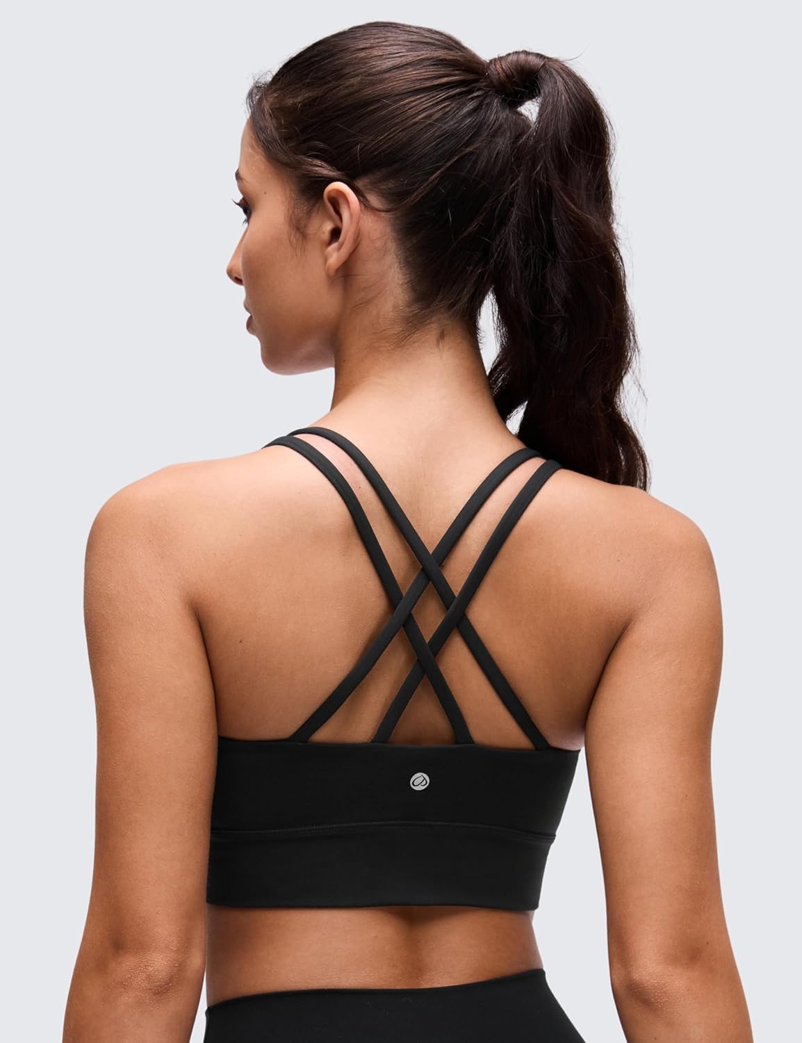 Softness Mold Butterluxe Sports Bras | Molded Cup, Light Support, Yoga, Extremely Soft, Longline, Strappy Back, Scoop Neck, for Women