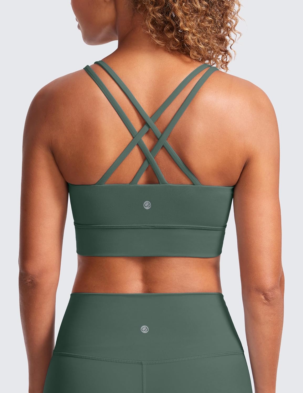 Softness Mold Butterluxe Sports Bras | Molded Cup, Light Support, Yoga, Extremely Soft, Longline, Strappy Back, Scoop Neck, for Women