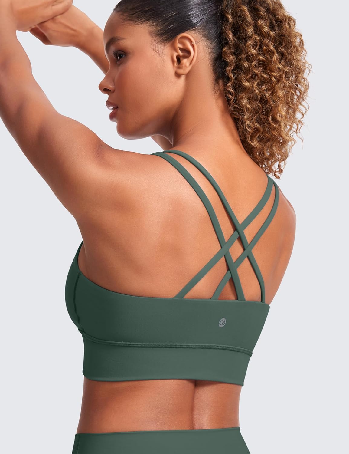 Softness Mold Butterluxe Sports Bras | Molded Cup, Light Support, Yoga, Extremely Soft, Longline, Strappy Back, Scoop Neck, for Women