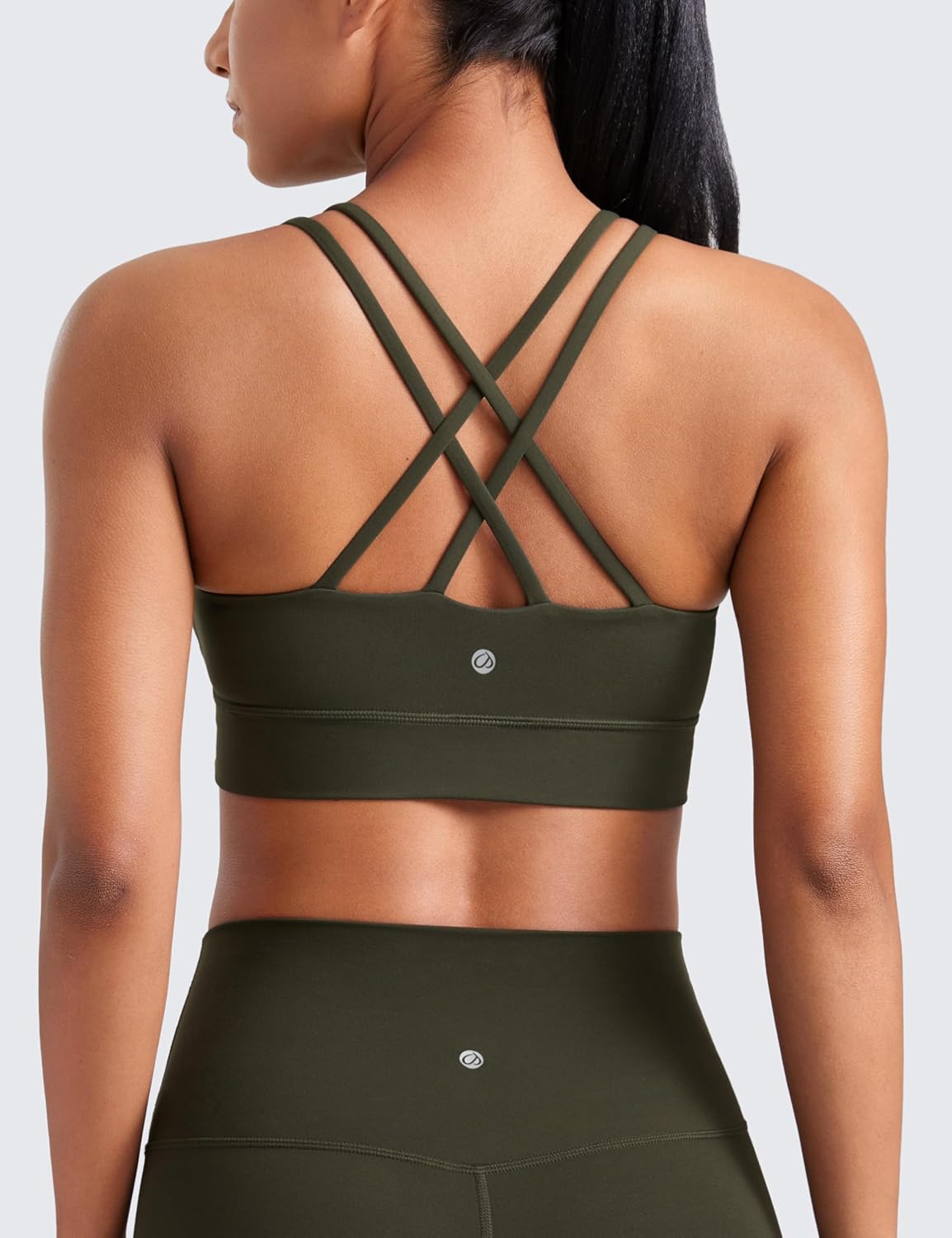 Softness Mold Butterluxe Sports Bras | Molded Cup, Light Support, Yoga, Extremely Soft, Longline, Strappy Back, Scoop Neck, for Women